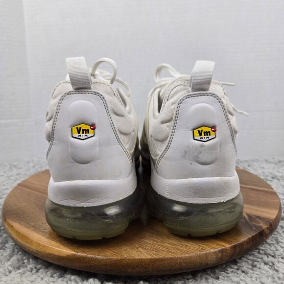 Nike Mens 12 Air Vapormax Plus White Athletic Daily Casual Sneaker 924453-100 - Picture 2 of 12